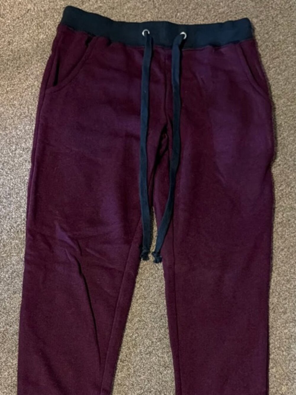 Rosio USA Women’s Size Small Sweatpants Drawstring Pockets  Ankle Cuff NWOT